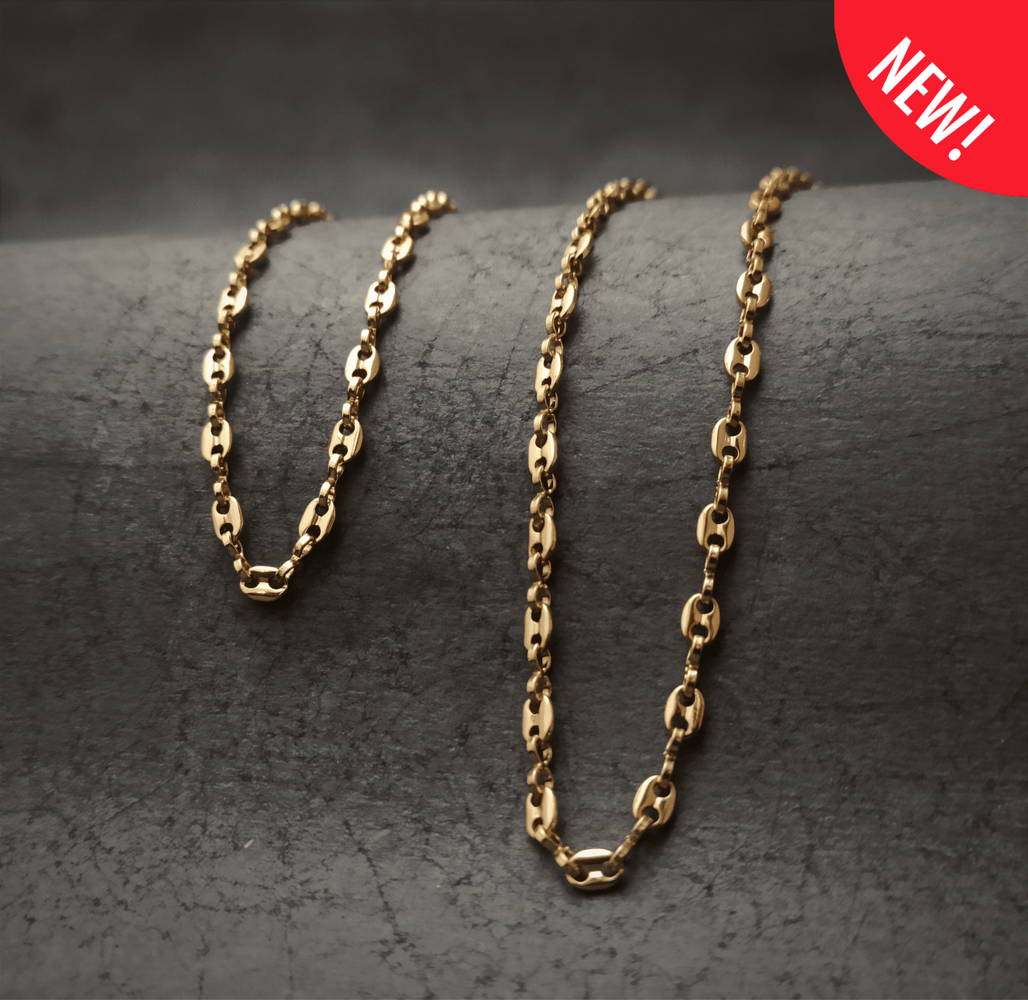 Juego de Cadenas Gucci para Pareja - J43036, 43038