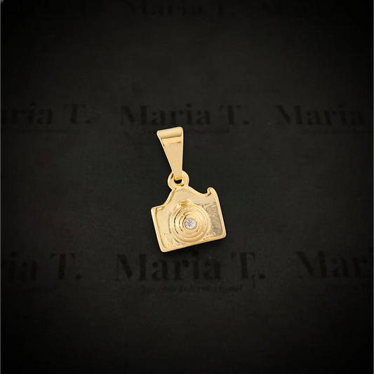Dije Cámara con Brillante - J23277