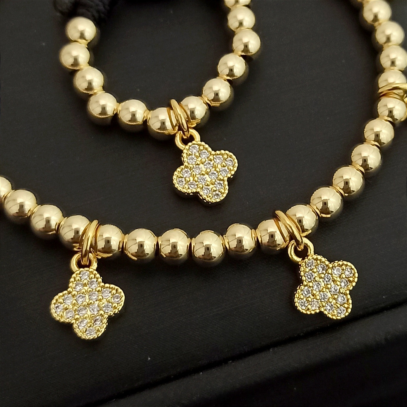 Juego Manilla y Anillo Charm Trébol VC - MAC23297