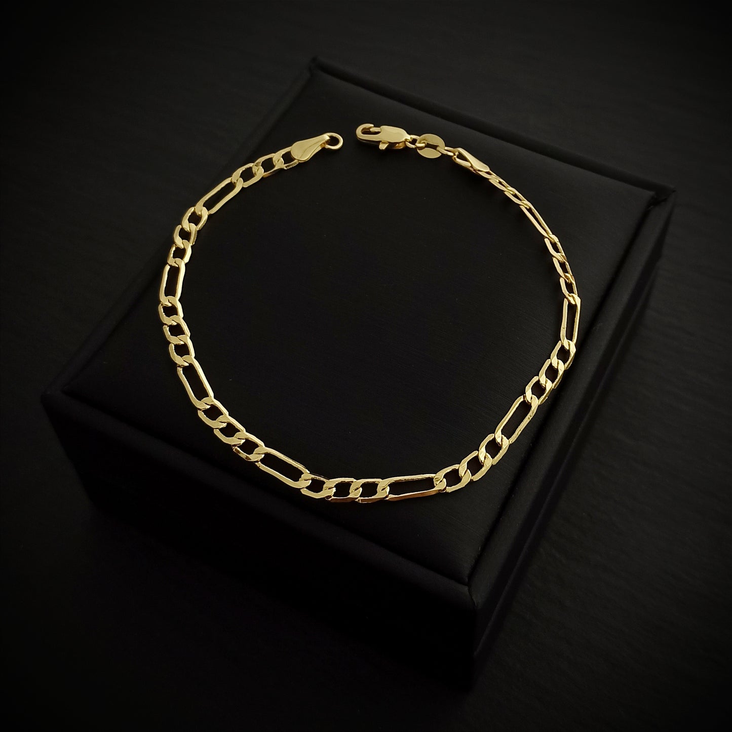 Pulsera Figaro Clásica 3.5mm y 20cm - J50057