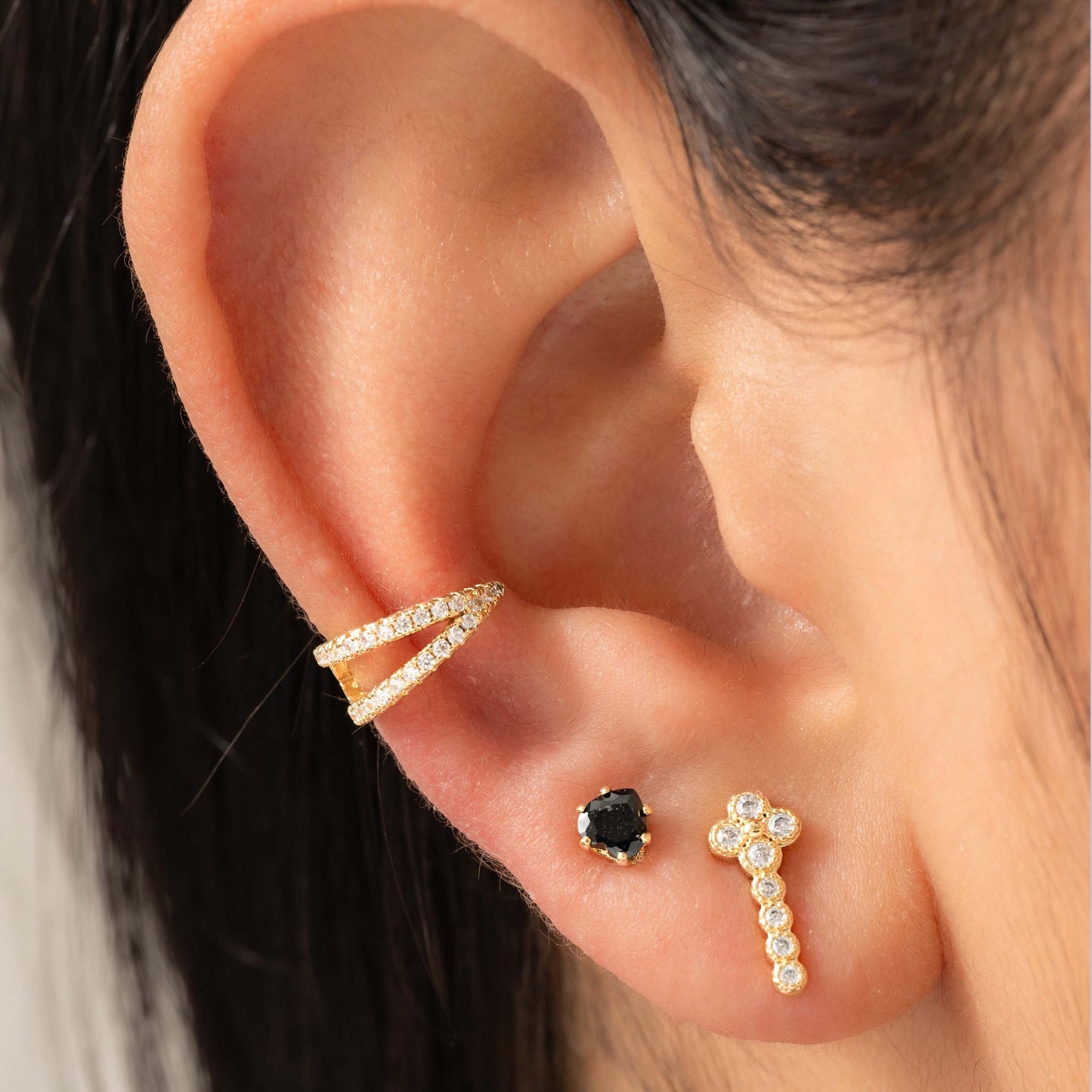 Ear Cuff Doble Línea - J34193