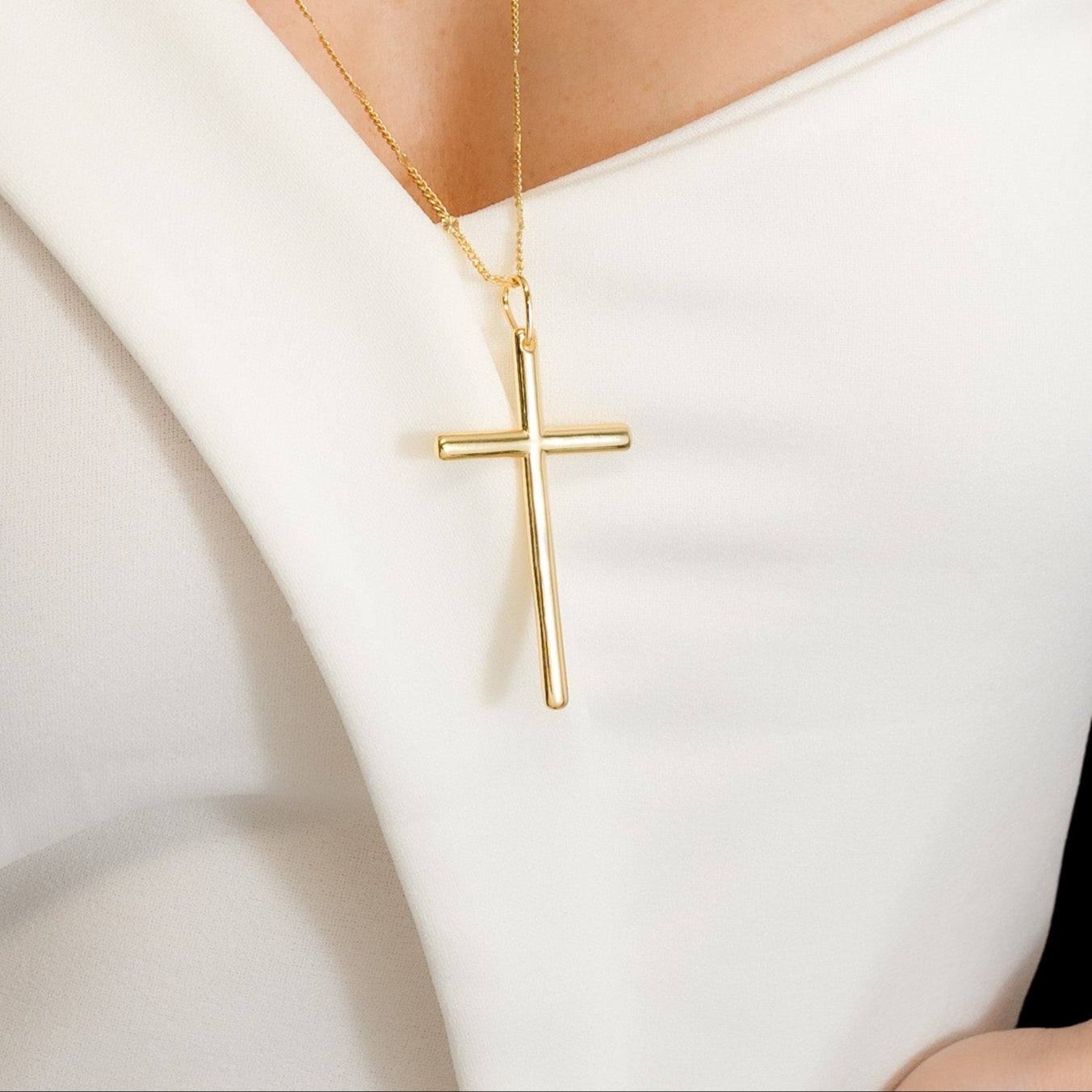 Dije Cruz Lisa Delgada - J23306