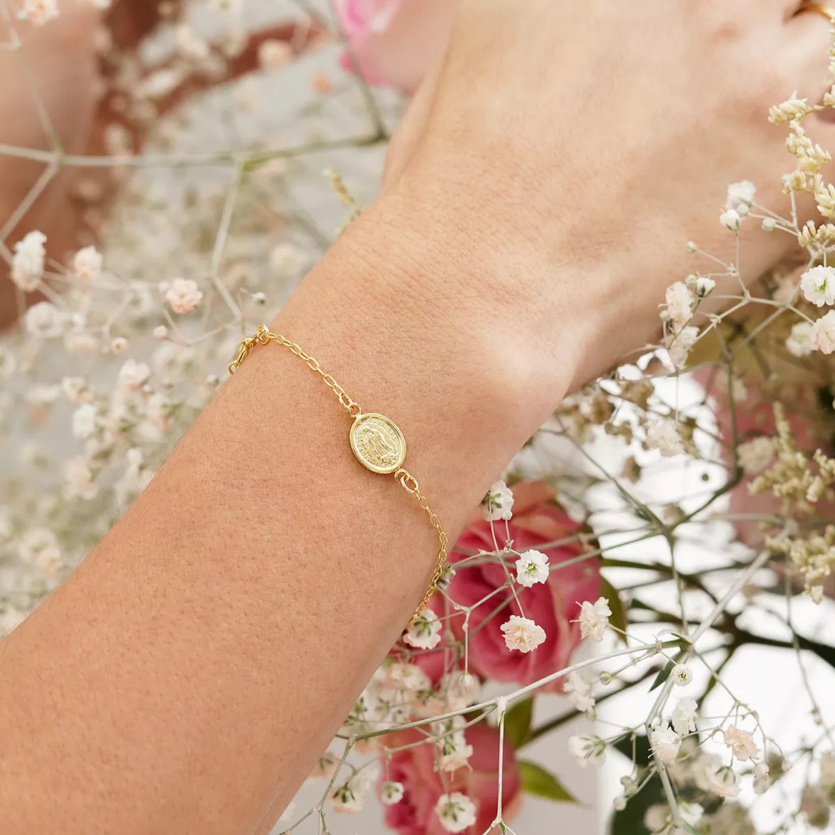 Pulsera Virgen de Guadalupe con Extensor - J53006