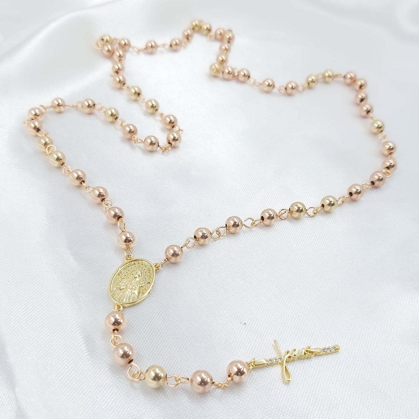 Camandula 2 Oros Jesus con Circonias - C#623088