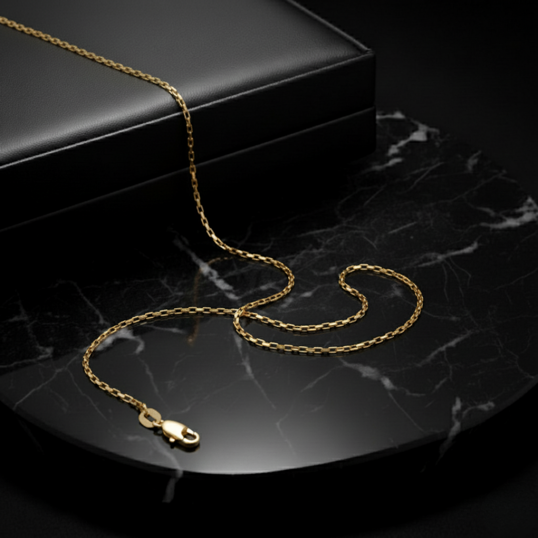 Cadena Mini Paper Clip Vintage Larga