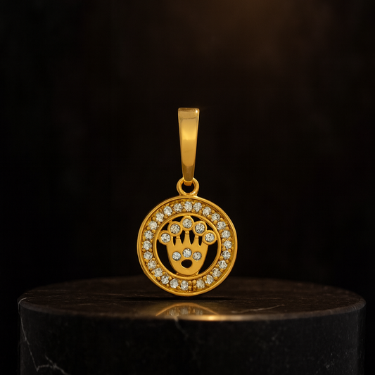 Dije Medalla Corona Roll Exito y Poder