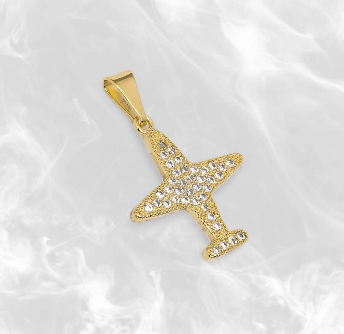 Dije Avión con Circones - J23223