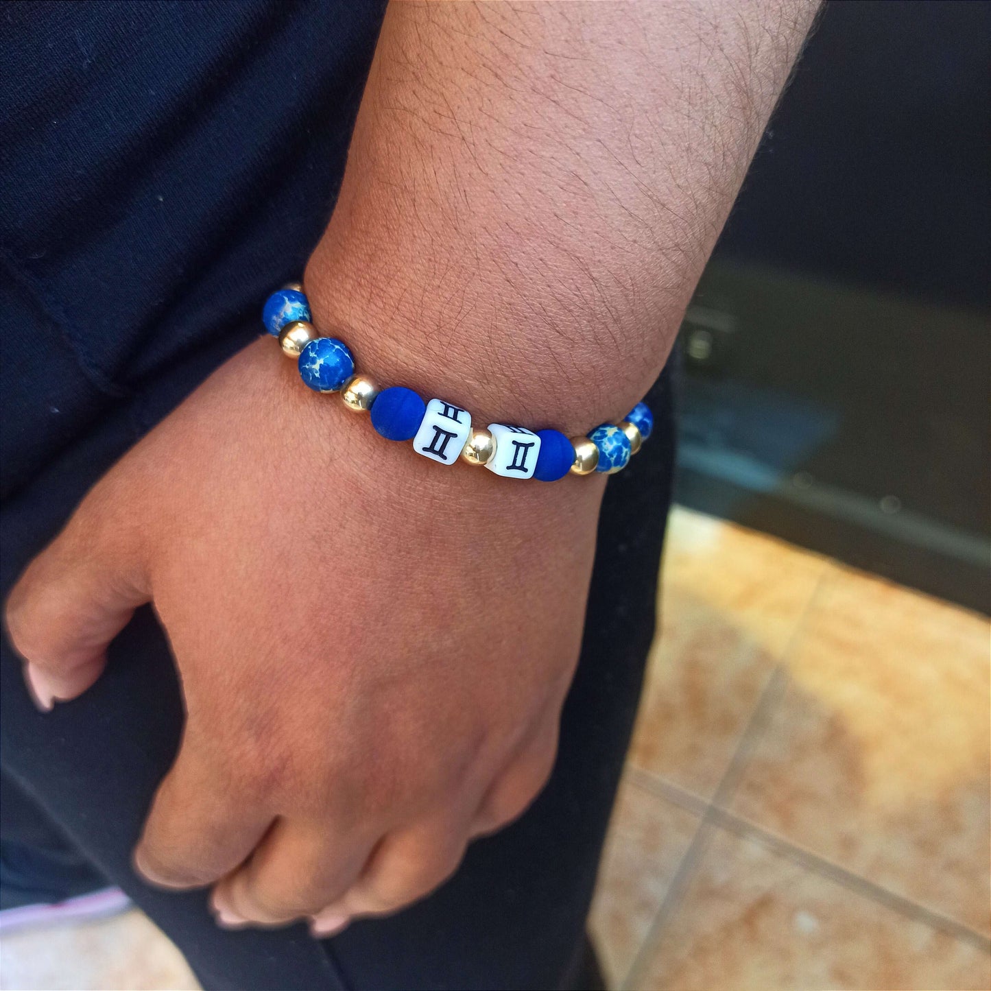 Manilla Jaspe Azul Geminis - Mgeminis#6