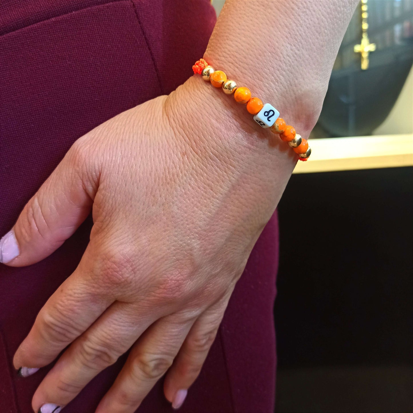 Manilla Jaspe Naranja Leo - MLeo#6