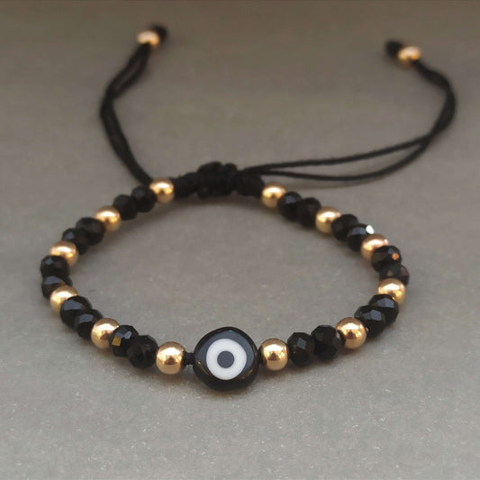 Manilla Con Swarovski con Ojo Turco - MSturco