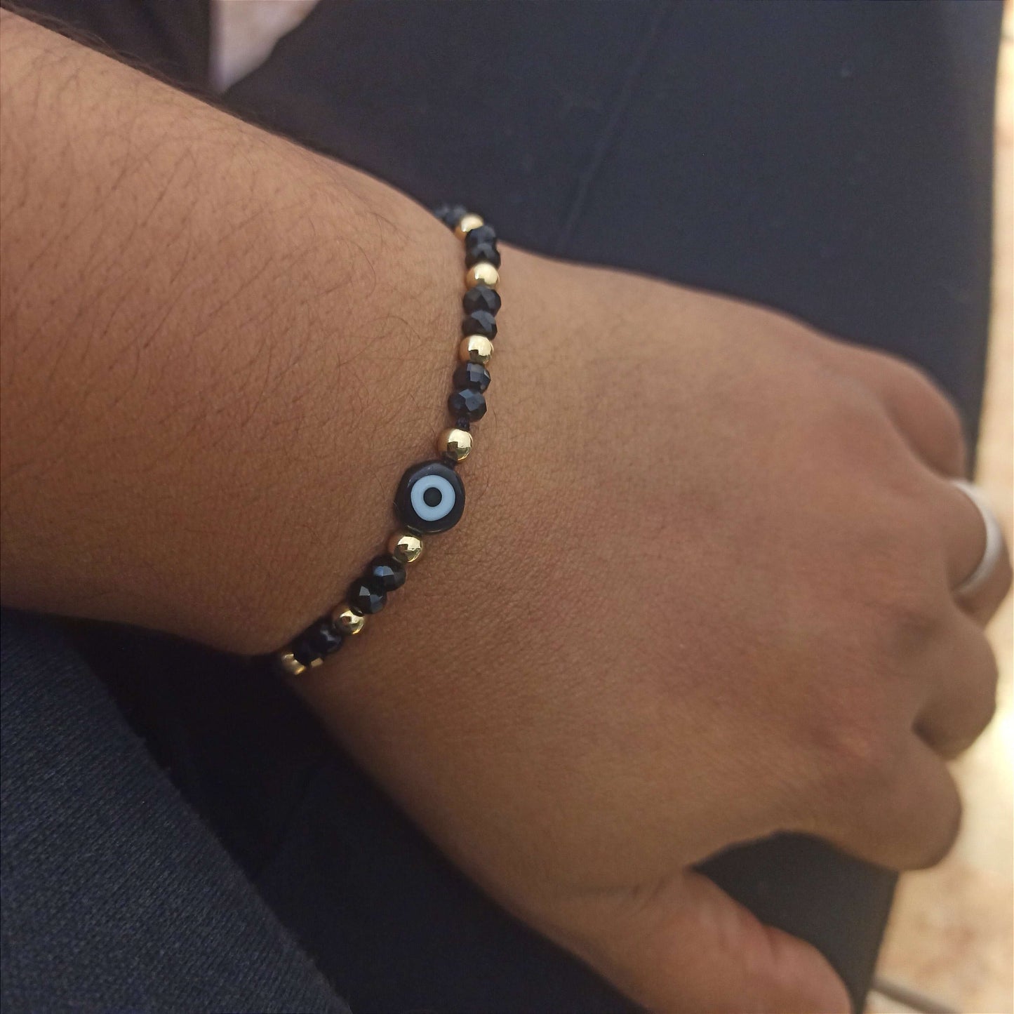 Manilla Con Swarovski con Ojo Turco - MSturco