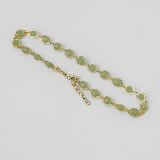 Tobillera Piedras Verde - J54109