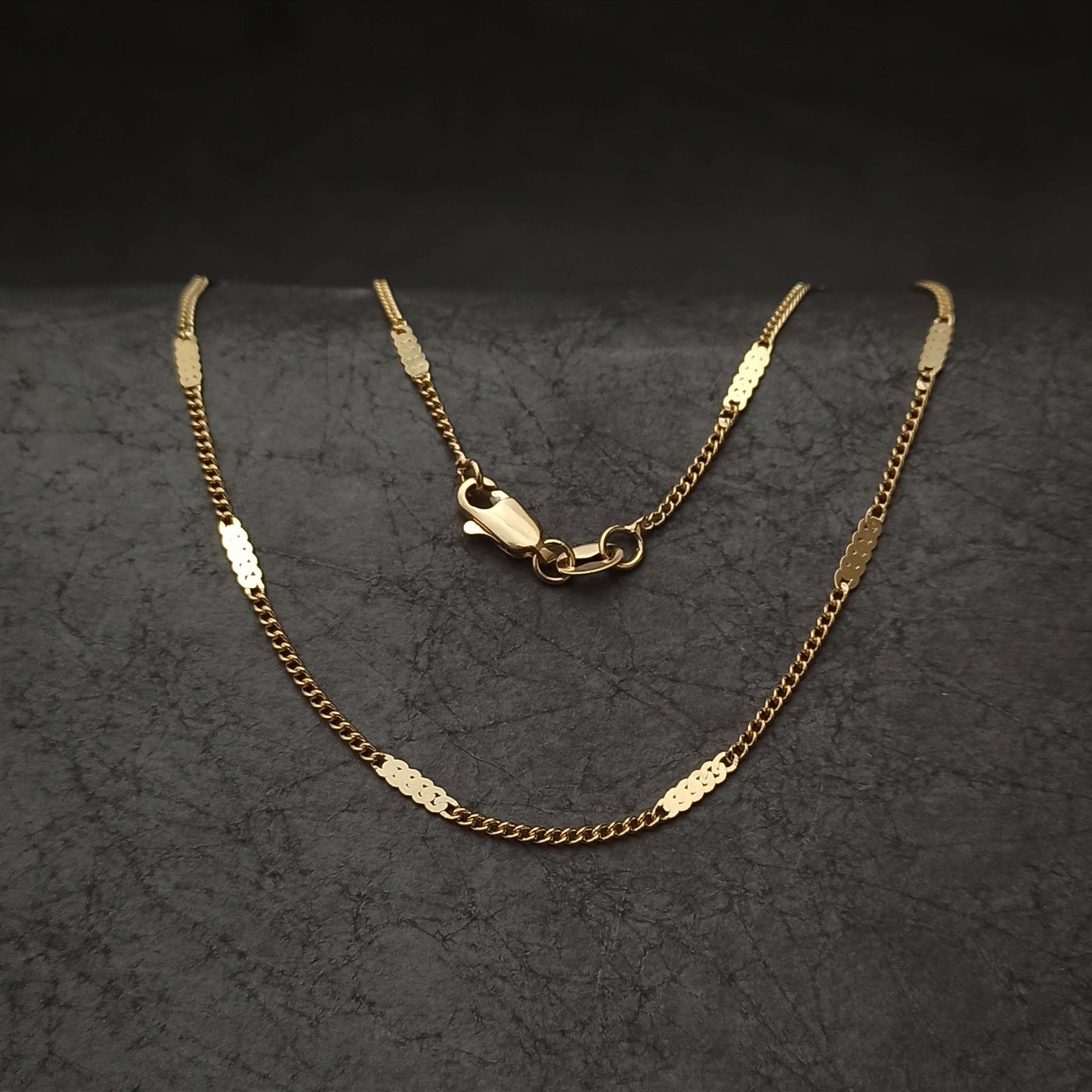 Cadena martillada larga - J44013
