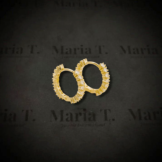 Candongas baguettes brillante - J34224