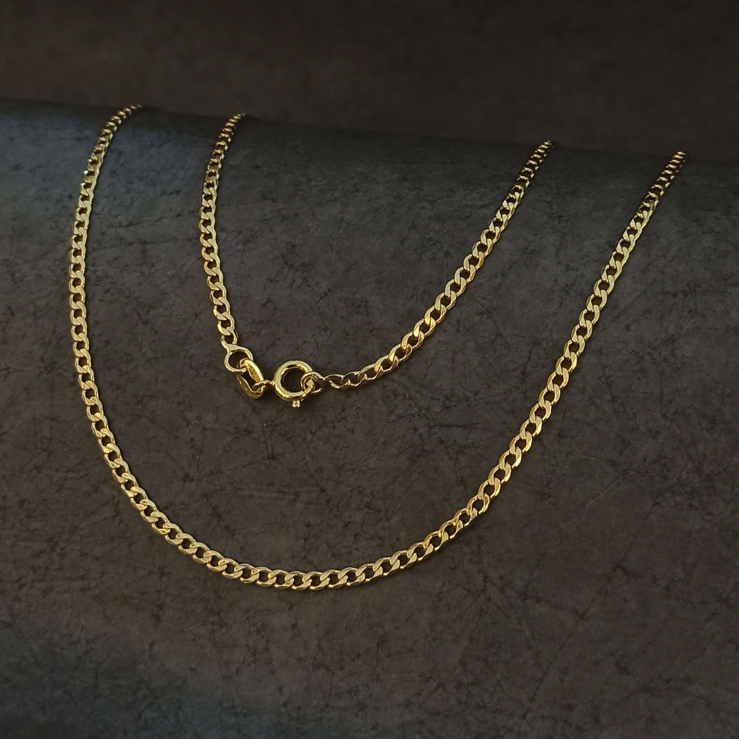 Cadena cubana diamantada Larga - J44208