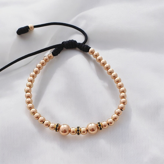 Manilla Balines Rosa con Rondeles - MR24799