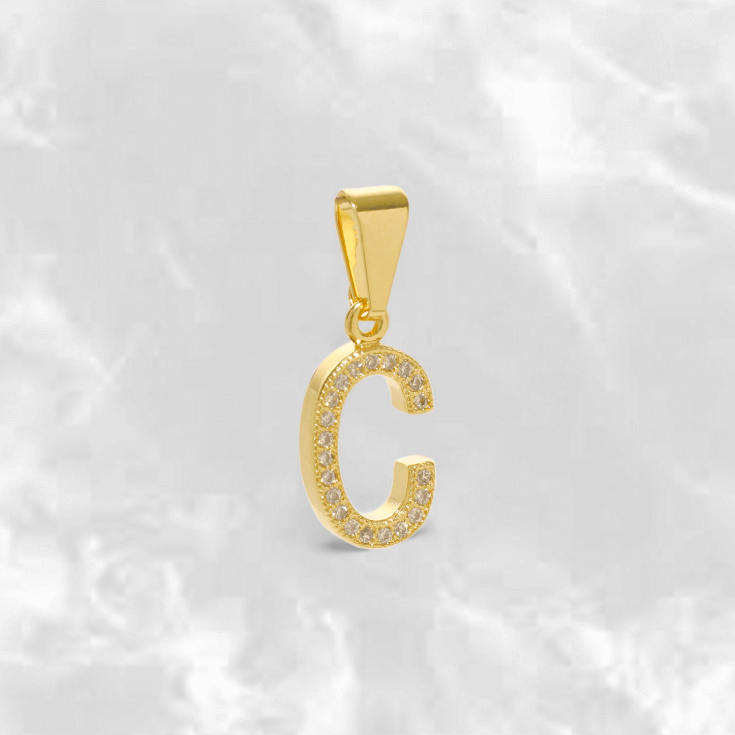 Dije Letra C con Brillantes - J24360C