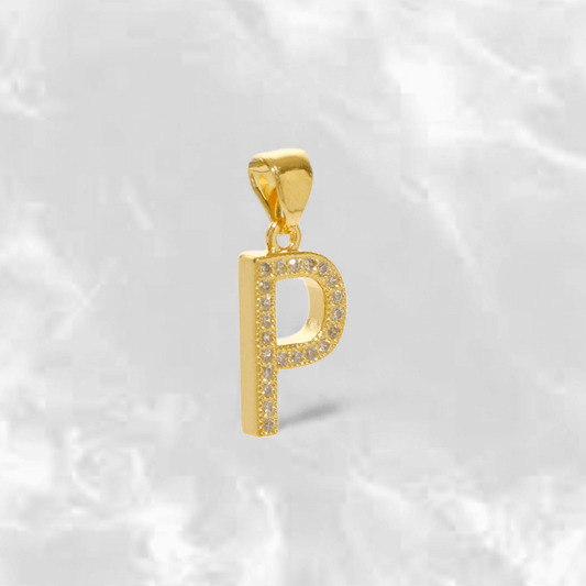 Dije Letra P con Brillantes - J24360P