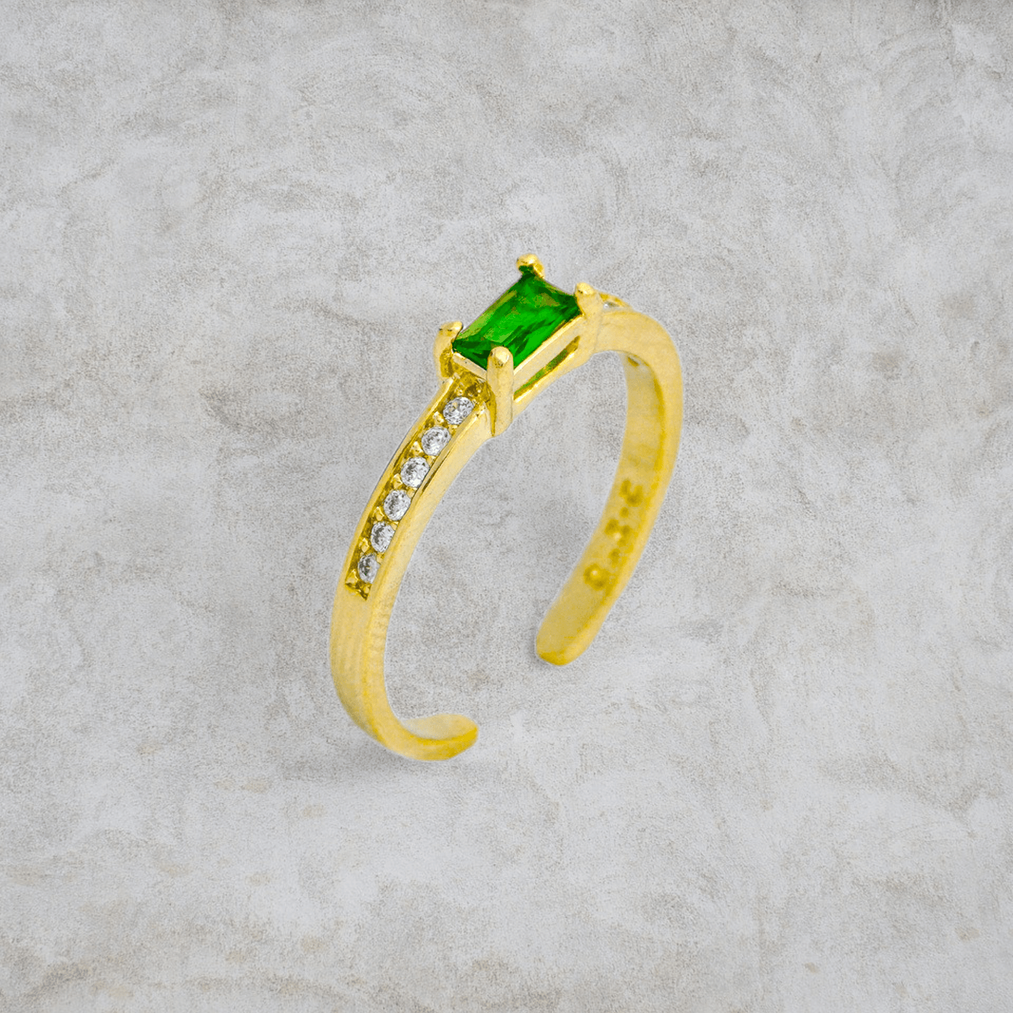 Anillo Monarchy Circon Verde - J13029