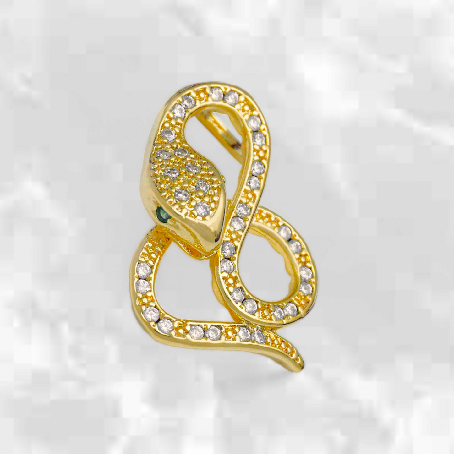 Dije Serpiente con brillantes - J23173