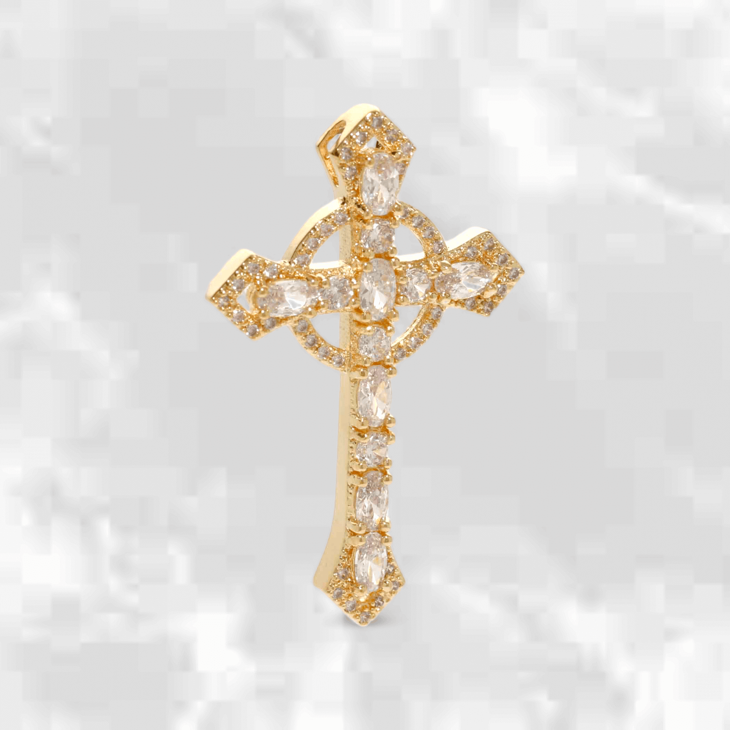 Dije Cruz Con Briilantes - J24448