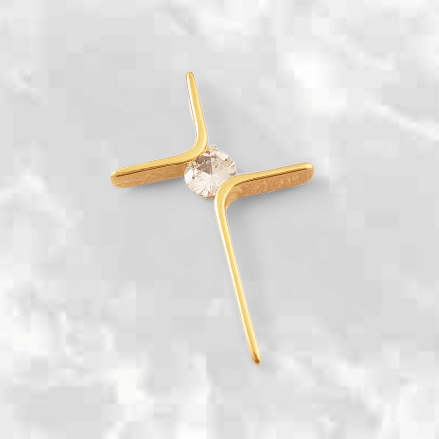 Dije Cruz Con Brillante - J23052