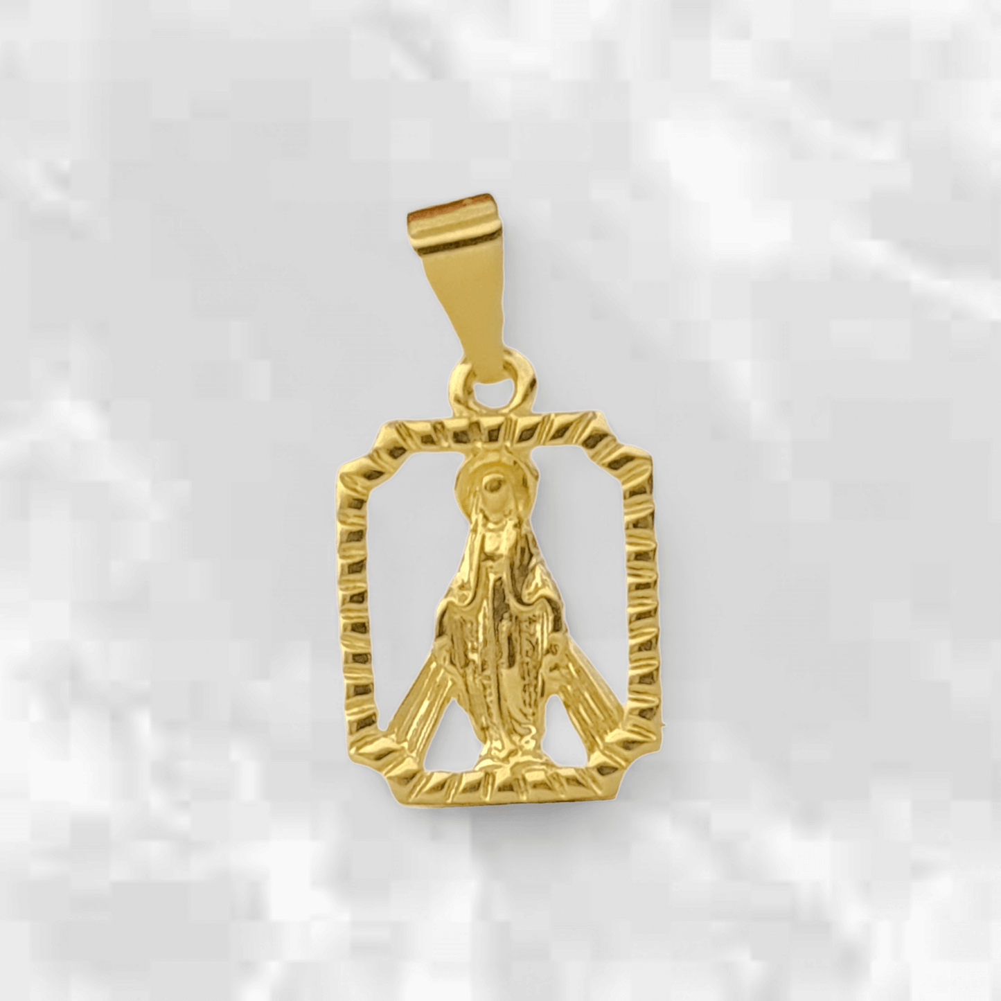 Dije Silueta de la Virgen Milagrosa - J23208