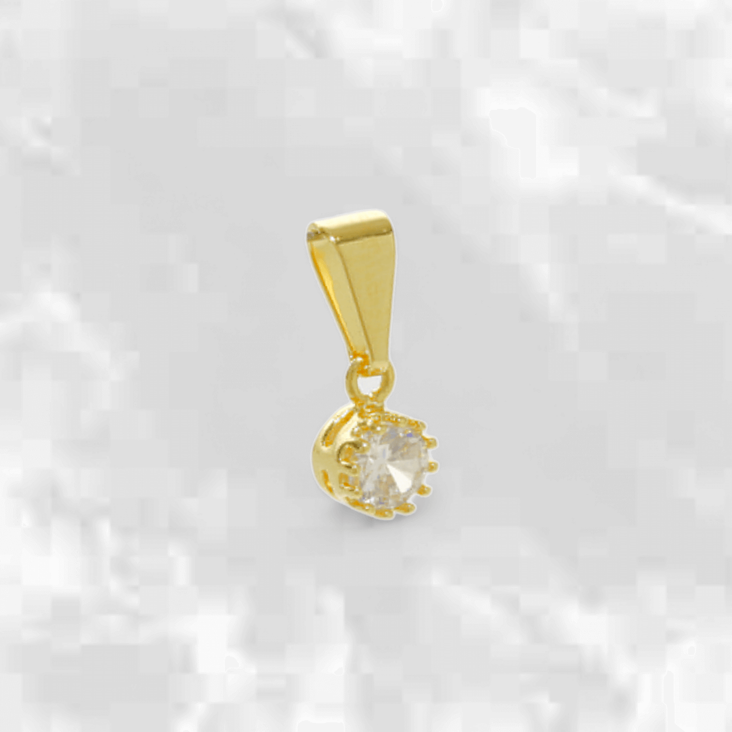 Dije Mini Circón Redondo - J23169