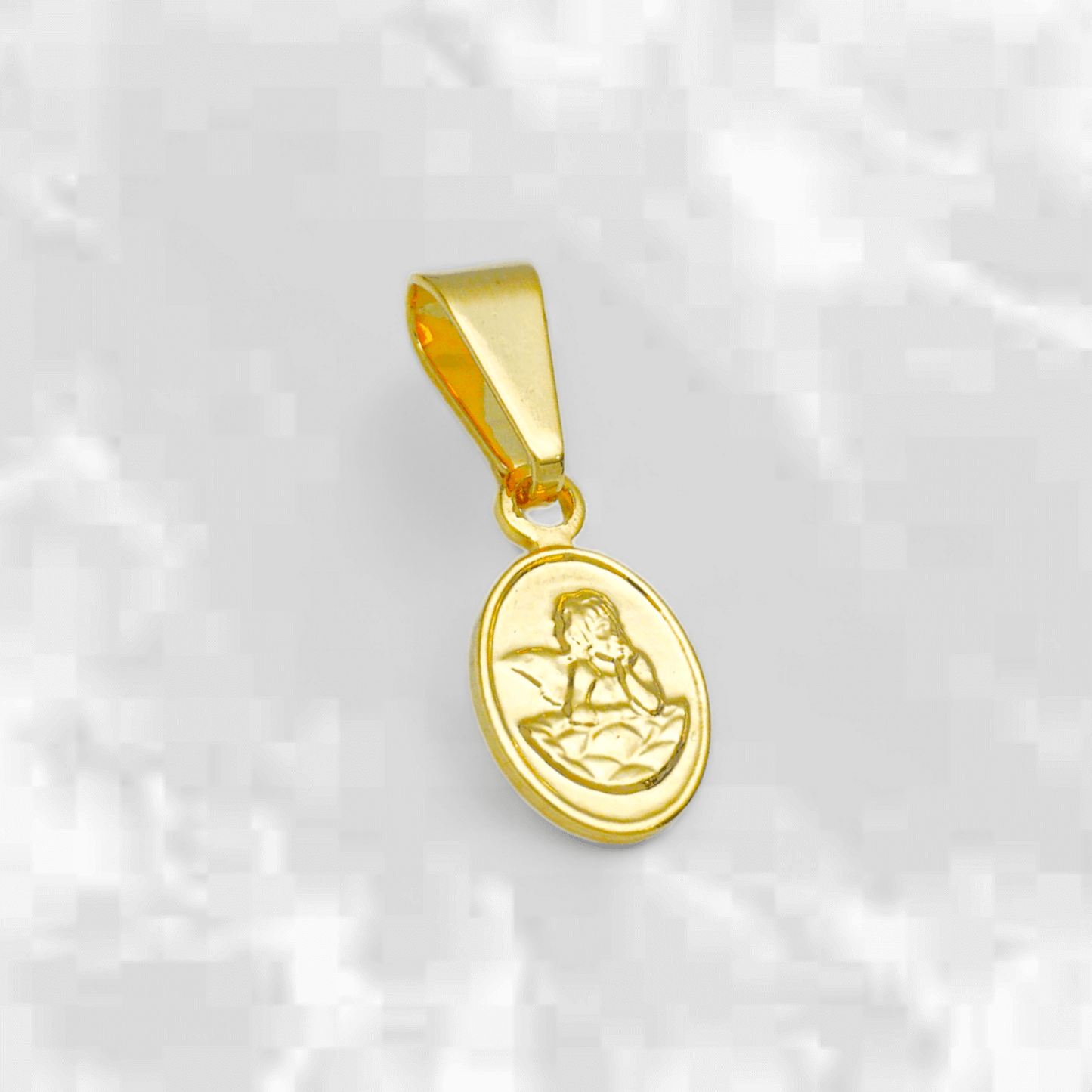 Dije Medalla de ángel de la guarda - J23540