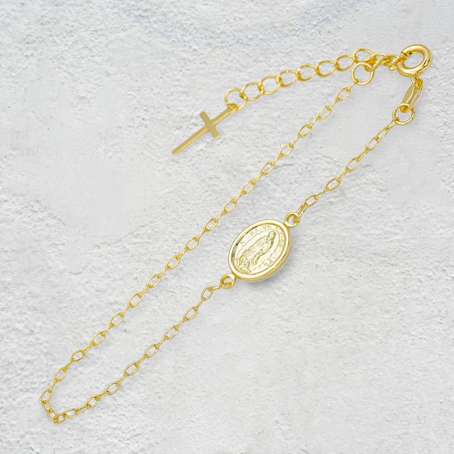 Pulsera Virgen de Guadalupe con Extensor - J53006