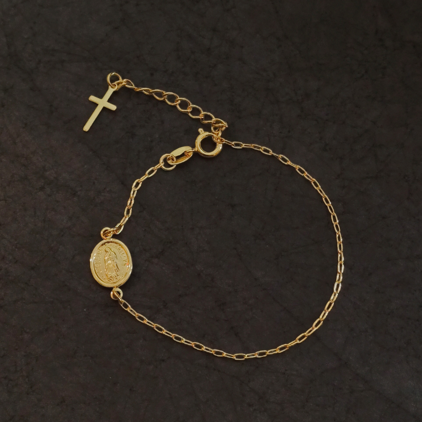 Pulsera Virgen de Guadalupe con Extensor - J53006