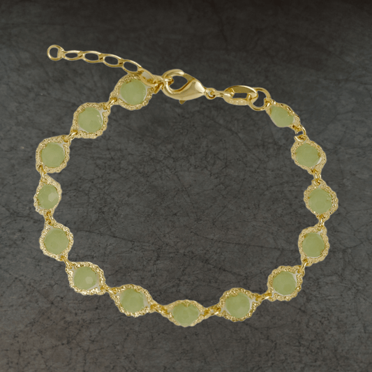 Pulsera Piedras Verdes - J54101