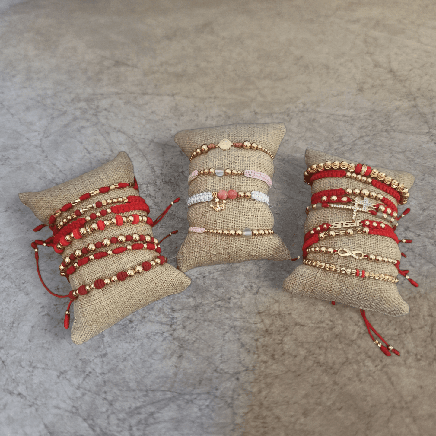 set Almohadillas para colocar tus manillas o relojes x 3