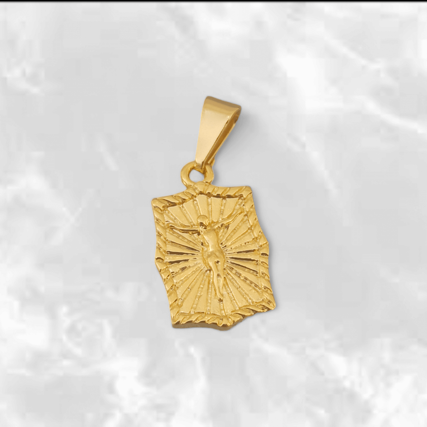 Dije Placa Cristo Crucificado - J23202