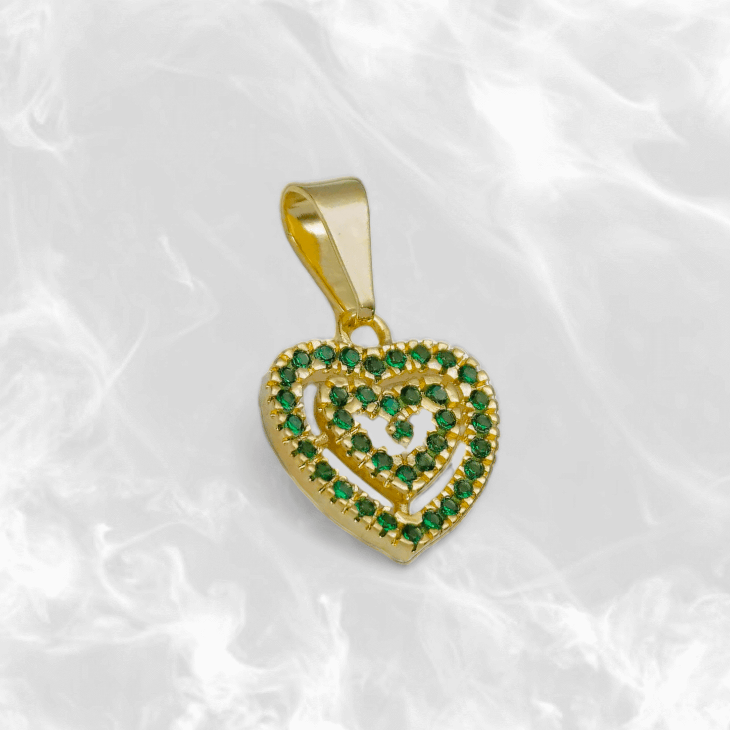 Dije Corazón Esmeralda - J23100