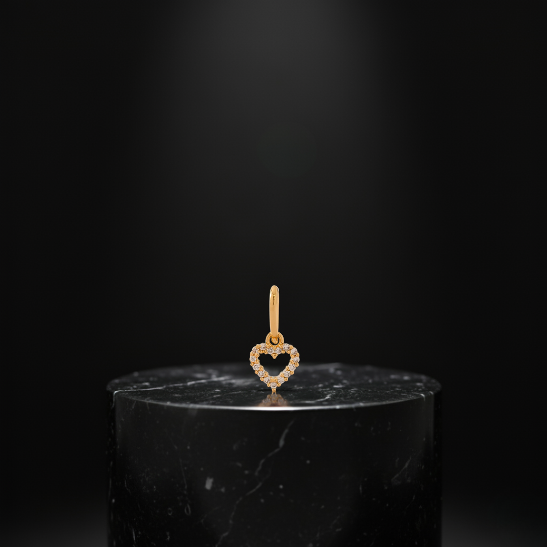 Dije Corazón Amor Brillante