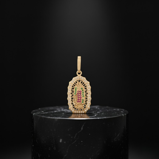 Dije Virgen Guadalupe Fé Floreciente