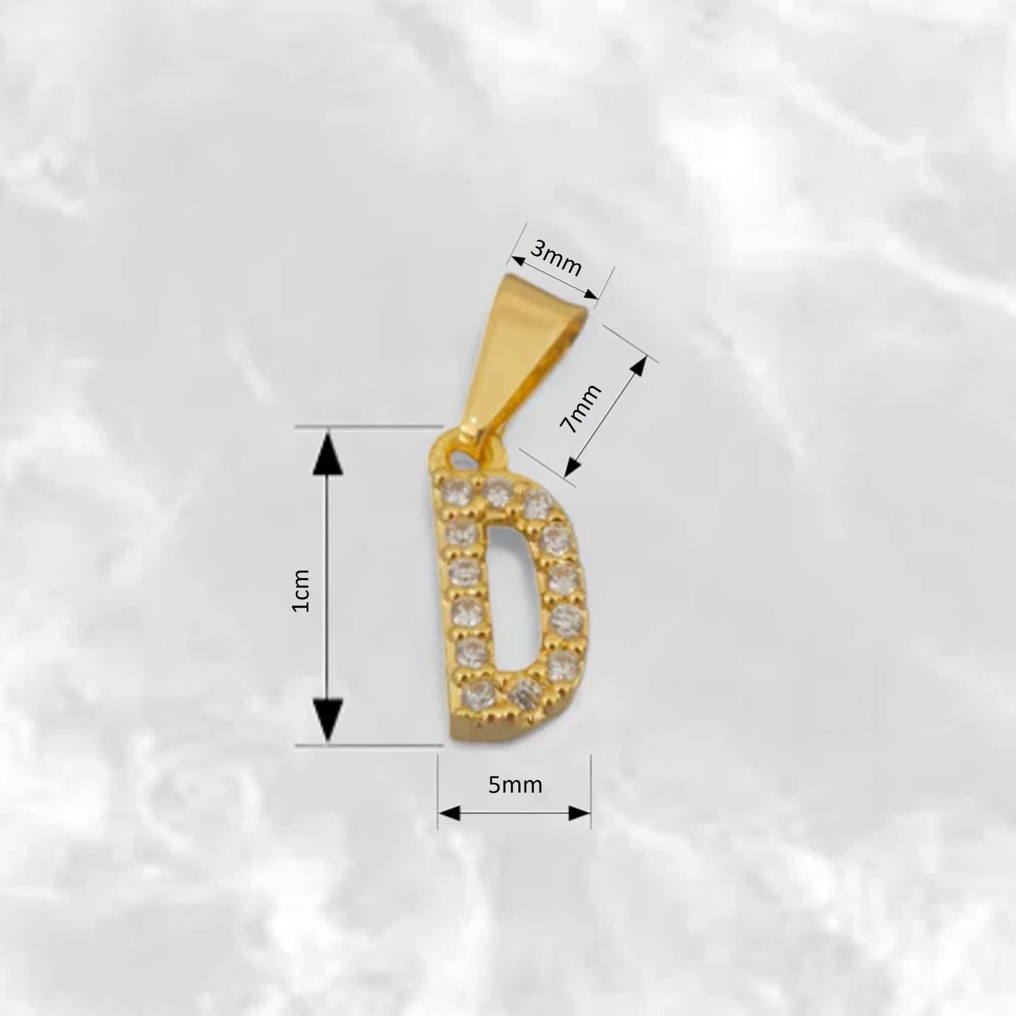 Dije de Letras Consonantes con Circones - J23370