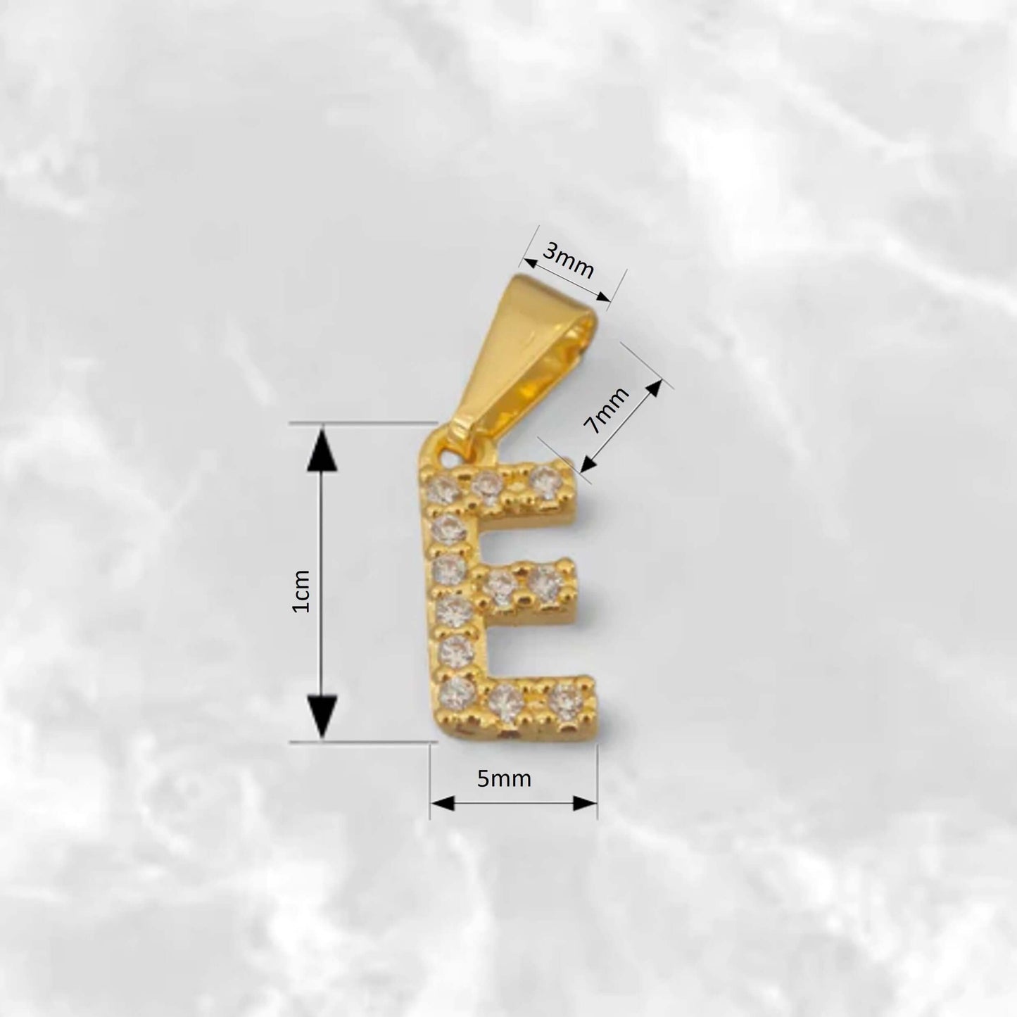 Dije de Letras Vocales con Circones - J23370