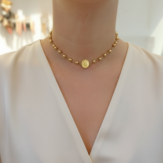 Gargantilla San Miguel Protector Filigrana