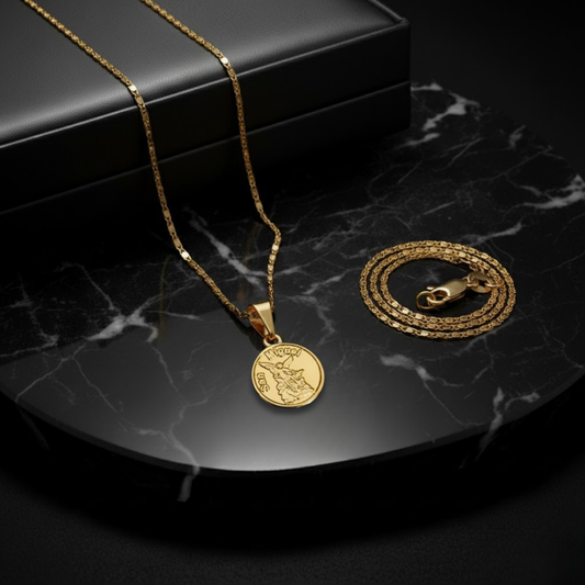 Juego Cadena Caracol - J44526 + Dije (a Elegir)