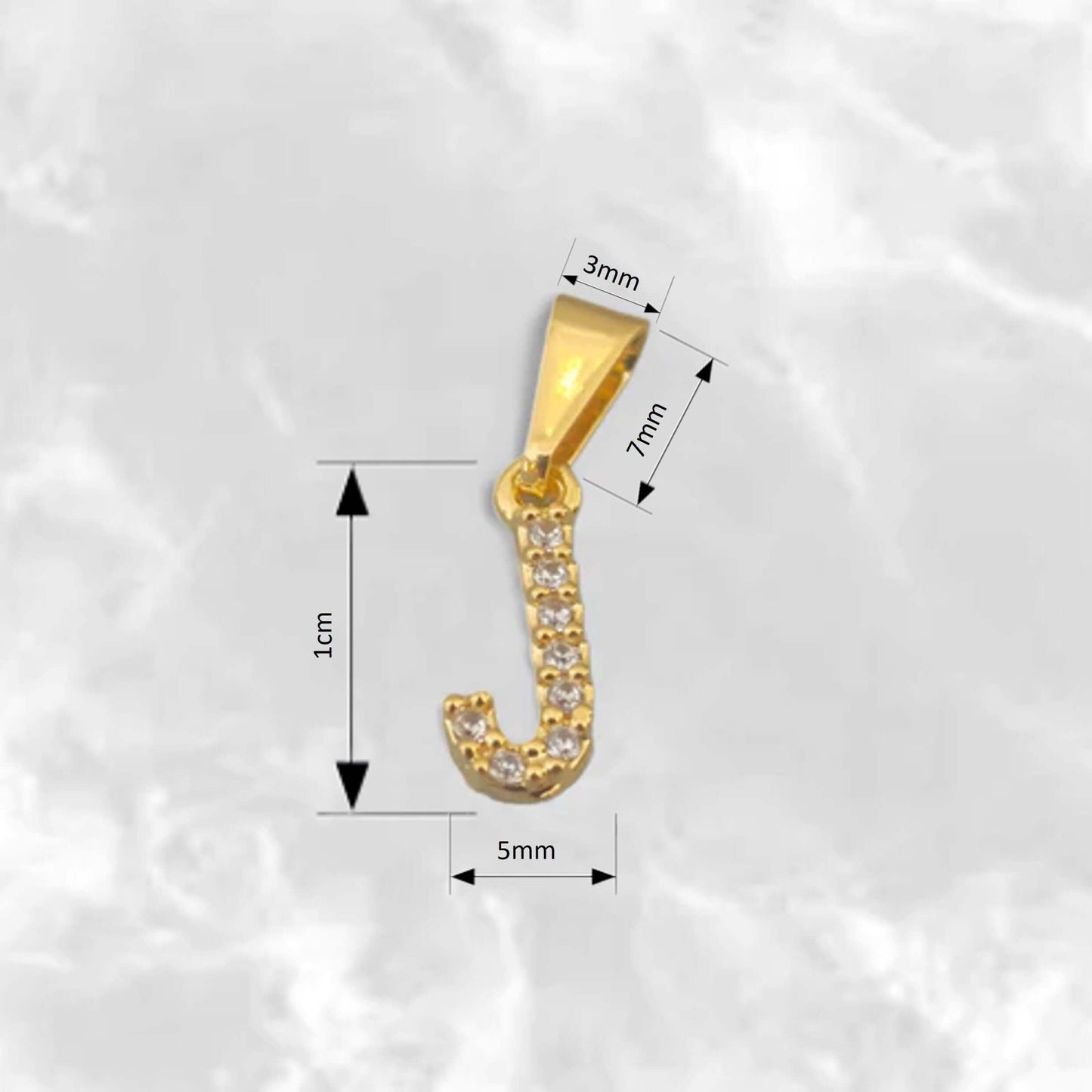 Dije de Letras Consonantes con Circones - J23370
