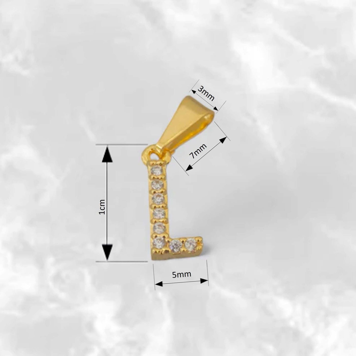 Dije de Letras Consonantes con Circones - J23370