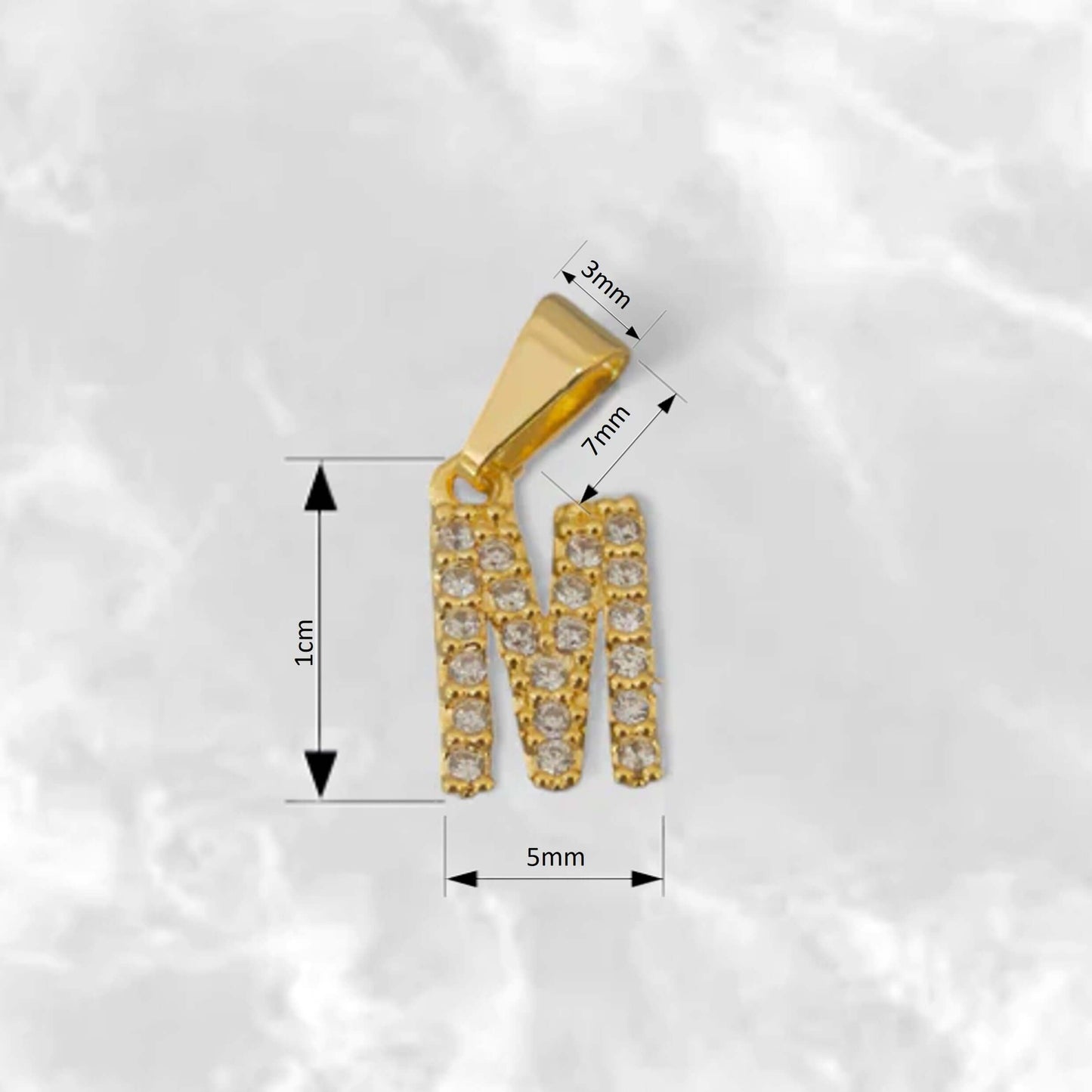 Dije de Letras Consonantes con Circones - J23370