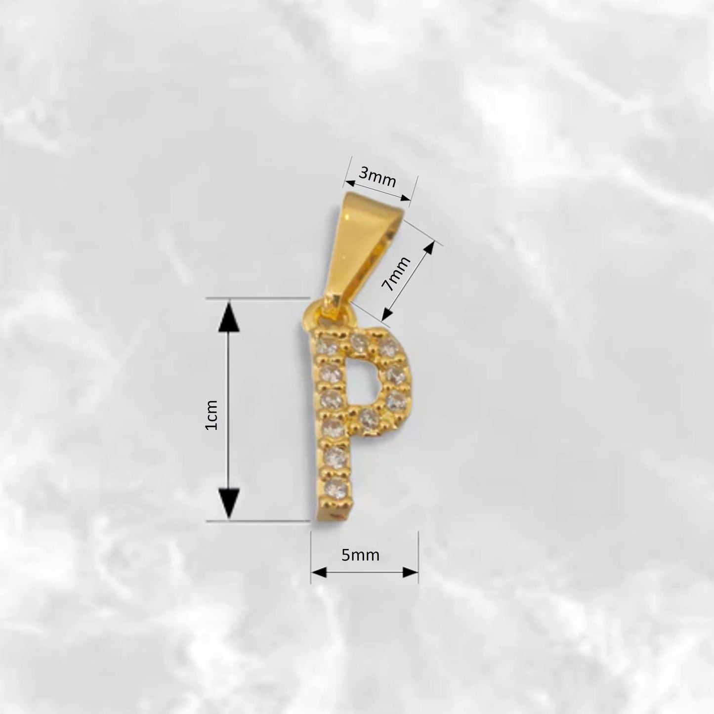 Dije de Letras Consonantes con Circones - J23370