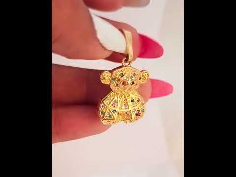 Dije Osito Bear con Cristales - J23226