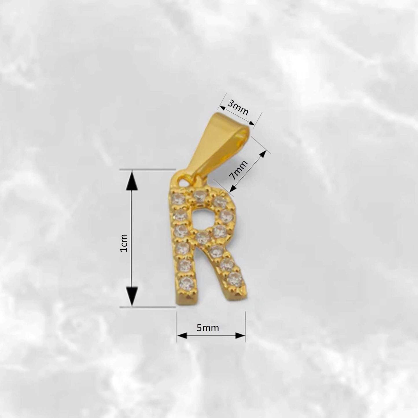 Dije de Letras Consonantes con Circones - J23370