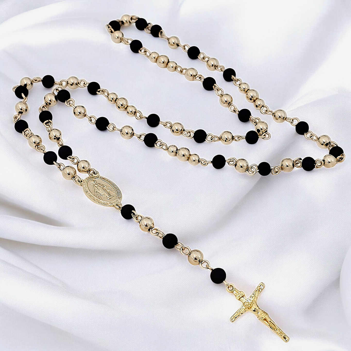 Rosario Cristo maderos con Virgen Milagrosa - C23295
