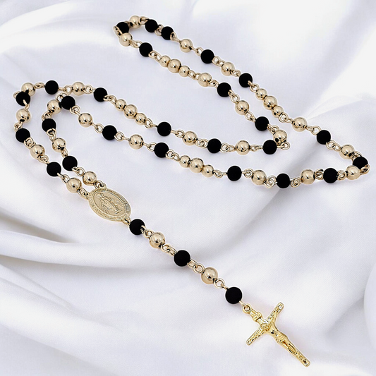 Rosario Cristo maderos con Virgen Milagrosa - C23295
