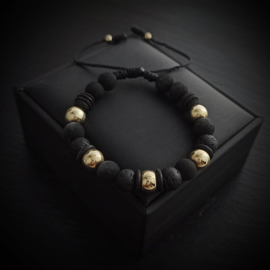 Manilla con Piedra volcánica y Neopreno - M5#8